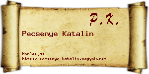 Pecsenye Katalin névjegykártya